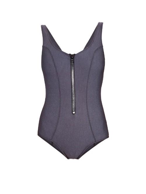 Lisa Marie Fernandez Jasmine Denim-effect Swimsuit