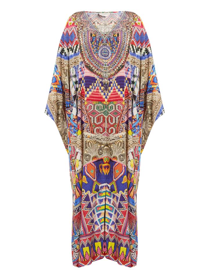 Camilla Dream Weavers-print Silk Maxi Dress