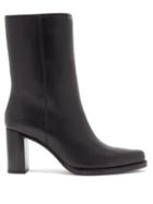 Matchesfashion.com Legres - Block-heel Leather Boots - Womens - Black