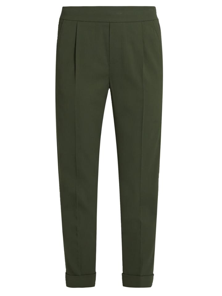 Vince Tapered-leg Crepe Cropped Trousers