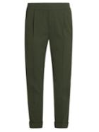 Vince Tapered-leg Crepe Cropped Trousers