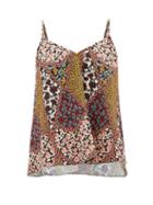 Matchesfashion.com The Upside - Keanu Poppy Clash-print Camisole - Womens - Green Multi