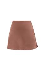 Girlfriend Collective - High-rise Skort - Womens - Dark Brown