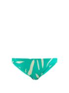 Self-portrait - Brushstroke-print Bikini Briefs - Womens - Green Print