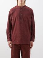 Smr Days - Jondal Embroidered Cotton Shirt - Mens - Red Multi