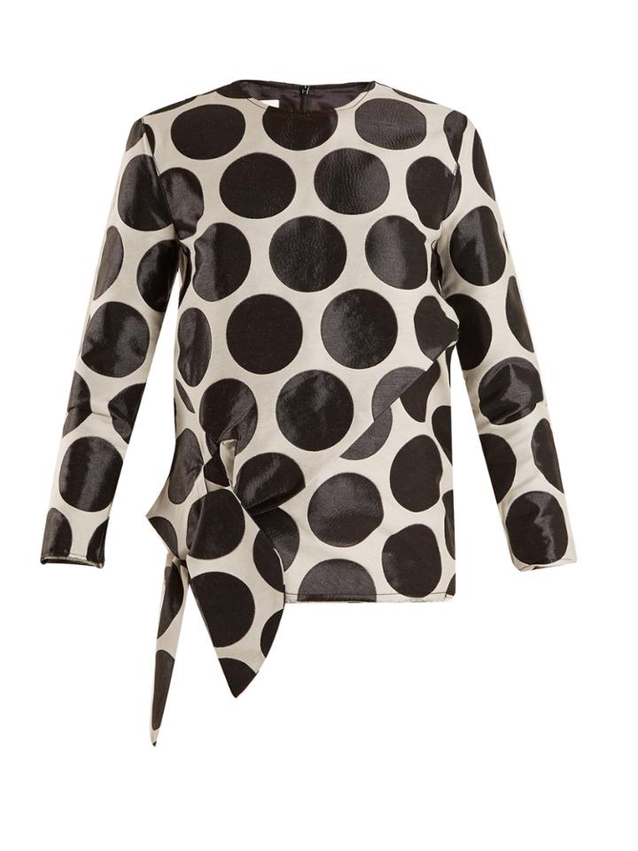 Marques'almeida Circle-jacquard Raw-hem Top