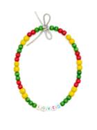 Matchesfashion.com Lauren Rubinski - Loved Wooden-bead Necklace - Womens - Green Multi