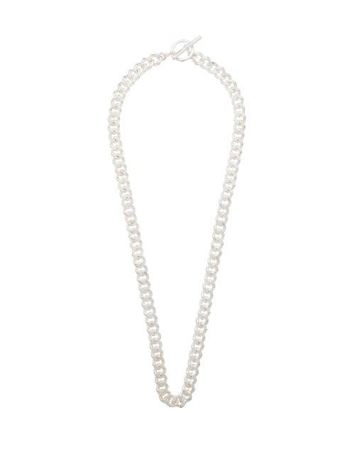 Matchesfashion.com Pearls Before Swine - Cuban Link Sterling Silver Necklace - Mens - Silver