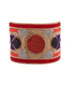 Etro Bead-embellished Suede Cuff