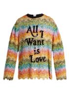 Matchesfashion.com Ashish - Striped Sequin Embellished Silk Top - Womens - Multi