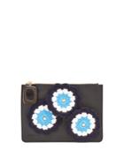 Jw Anderson Daisies-crochet Leather Pouch