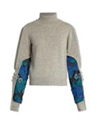 Preen By Thornton Bregazzi Samuel Roll-neck Contrast-panel Sweater