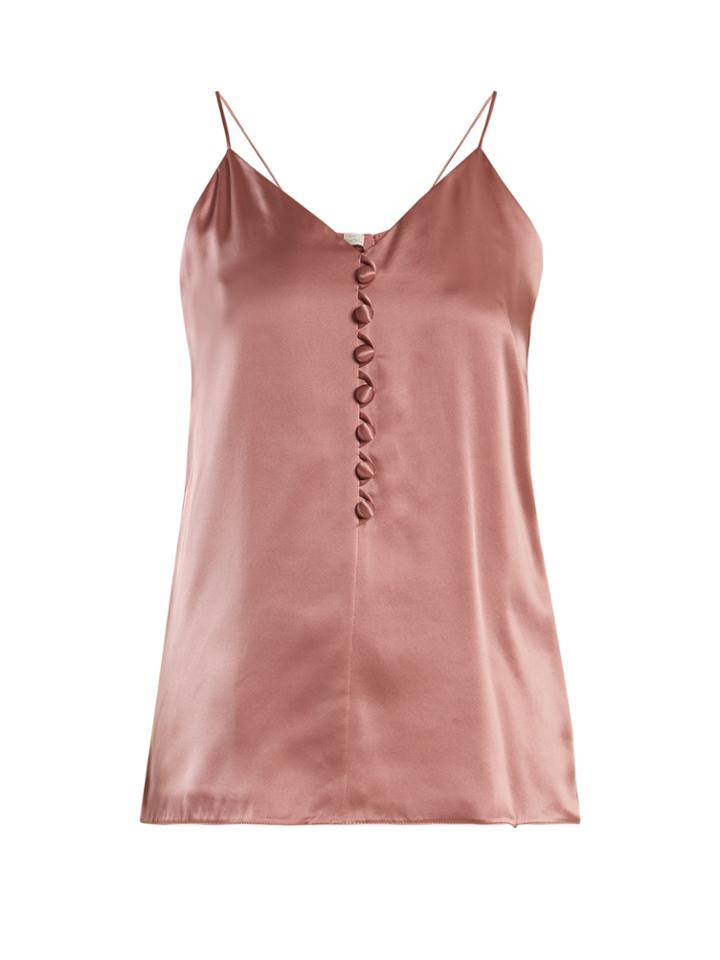 Hillier Bartley V-neck Silk-satin Cami Top