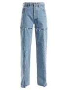 Matchesfashion.com Vetements - High Rise Straight Leg Jeans - Womens - Light Denim