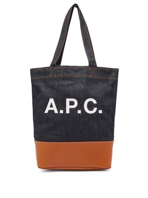 Matchesfashion.com A.p.c. - Axel Japanese Denim Tote Bag - Womens - Indigo