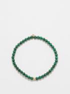 Sydney Evan - Diamond, Malachite And 14kt Gold Bracelet - Mens - Dark Green