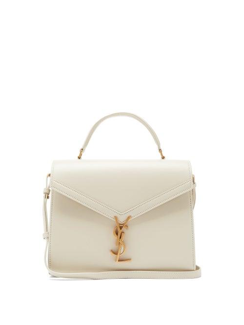 Matchesfashion.com Saint Laurent - Cassandra Leather Shoulder Bag - Womens - White