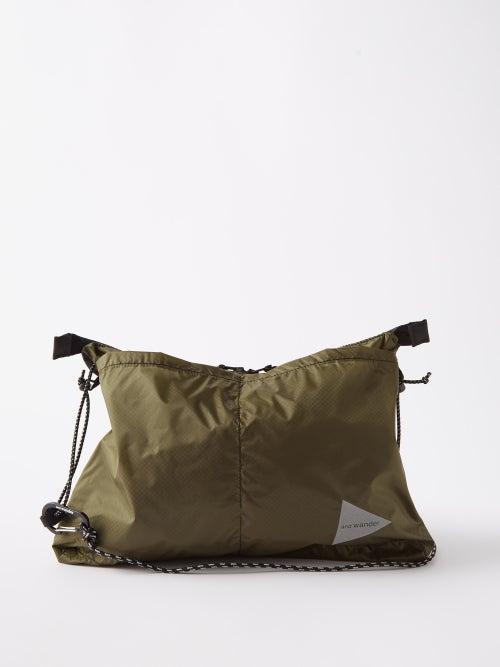 And Wander - Sil Sacoche Water-resistant Cross-body Bag - Mens - Khaki