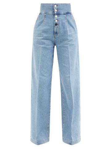 Made In Tomboy - Felisia High-rise Wide-leg Jeans - Womens - Light Blue