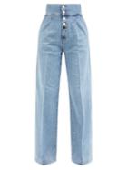Made In Tomboy - Felisia High-rise Wide-leg Jeans - Womens - Light Blue