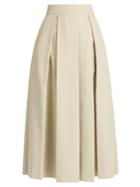 The Row Kanu Ultra-soft Cotton Pleated Midi Skirt