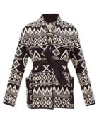 Matchesfashion.com Isabel Marant Toile - Bredalia Cotton-knit Jacquard Jacket - Womens - Black White