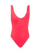 Matchesfashion.com Jade Swim - Contour Scoop Back Swimsuit - Womens - Pink