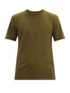 Matchesfashion.com Folk - Crew-neck Cotton-jersey T-shirt - Mens - Beige
