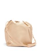 Matchesfashion.com Jil Sander - Drawstring Satin Pouch Bag - Womens - Nude
