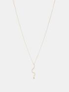 Ileana Makri - Lucky Snake Diamond & 18kt Gold Pendant - Womens - Gold Multi