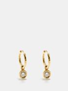 Octavia Elizabeth - Charmed Gabby Diamond & 18kt Gold Earrings - Womens - Gold Multi