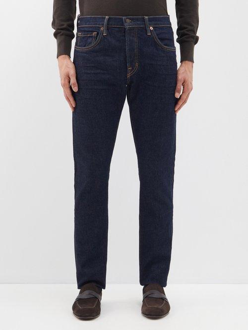 Tom Ford - Slim-leg Jeans - Mens - Dark Blue