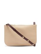 Matchesfashion.com Mansur Gavriel - Double Leather Cross-body Bag - Womens - Beige Multi