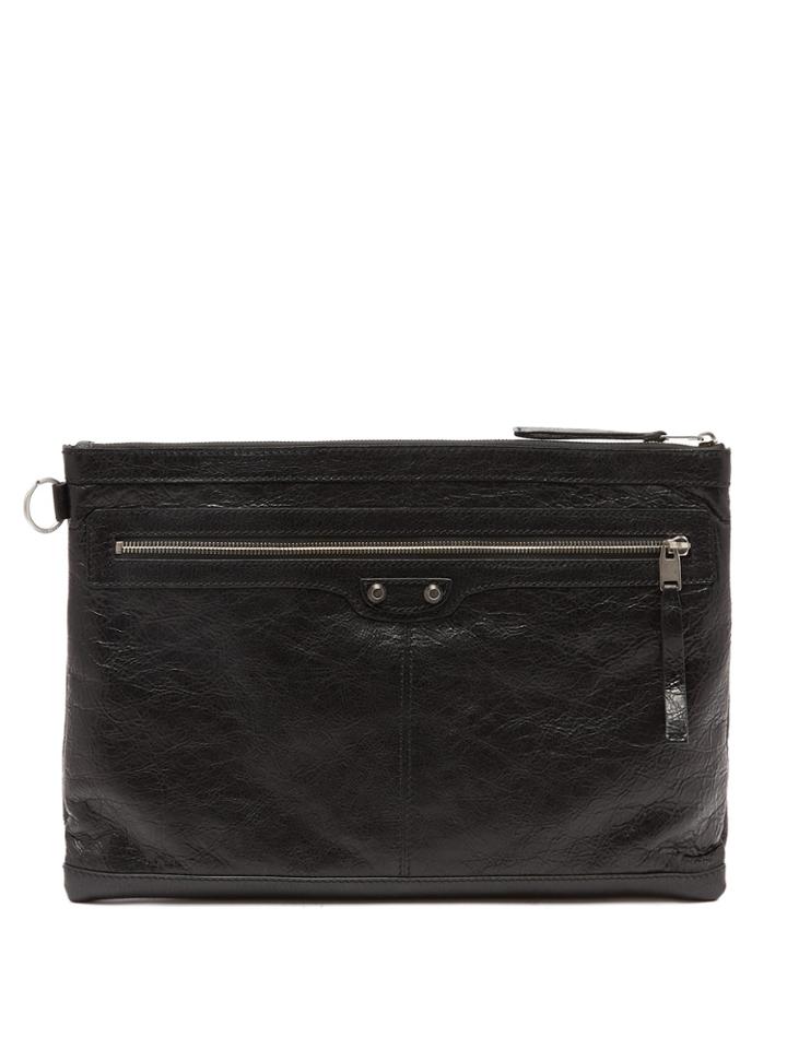 Balenciaga Classic City Large Leather Pouch