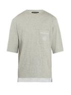 Matchesfashion.com Longjourney - Nash Embroidered Cotton T Shirt - Mens - Grey