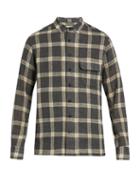 Simon Miller Bexar Point-collar Plaid Wool Shirt