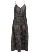 Matchesfashion.com Racil - X Aquazzura Geiko Polka Dot Satin Slip Dress - Womens - Black White