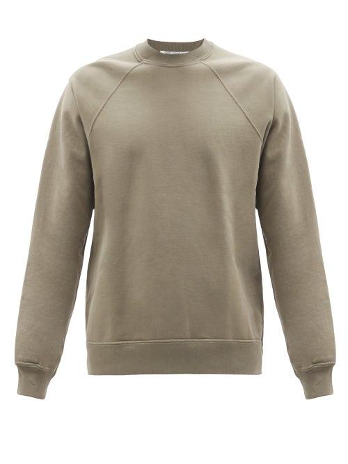 Lady White Co. - Crew-neck Cotton-jersey Sweatshirt - Mens - Khaki