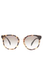 Prada Eyewear Round-frame Floral-embellished Acetate Sunglasses
