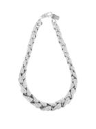 Matchesfashion.com Lauren Rubinski - Wheat-chain 14kt White-gold Necklace - Womens - White Gold