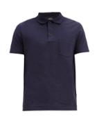 Matchesfashion.com A.p.c. - Archie Cotton-jersey Polo Shirt - Mens - Navy