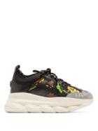 Matchesfashion.com Versace - Chain Reaction Floral Printed Trainers - Mens - Black