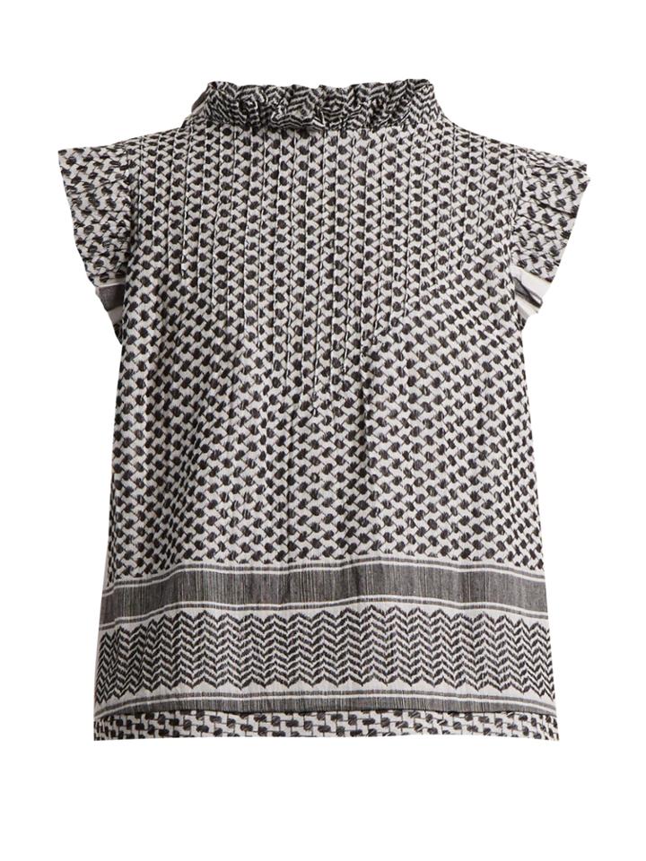 Cecilie Copenhagen Dubtribe Scarf-jacquard Cotton Top