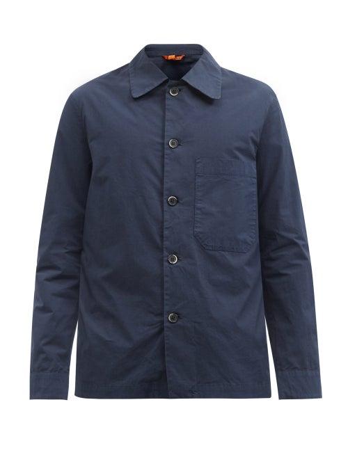 Barena Venezia - Cedrone Patch-pocket Cotton-blend Poplin Shirt - Mens - Navy