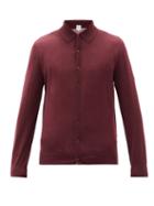 Matchesfashion.com Paul Smith - Merino-wool Cardigan - Mens - Burgundy