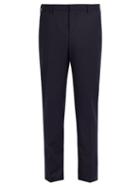 Matchesfashion.com Prada - Slim Leg Wool Trousers - Mens - Navy