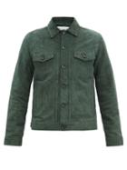 Matchesfashion.com Officine Gnrale - Liam Suede Jacket - Mens - Dark Green