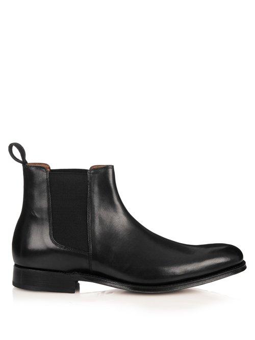 Matchesfashion.com Grenson - Declan Leather Chelsea Boots - Mens - Black