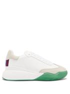 Matchesfashion.com Stella Mccartney - Chunky Sole Faux Leather Trainers - Womens - Green White