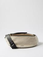 Jil Sander - Moon Small Canvas Belt Bag - Womens - Black White